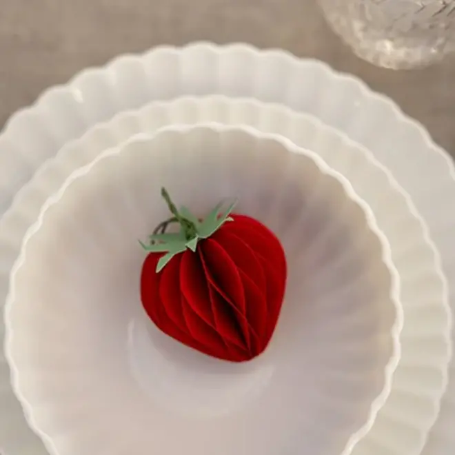 Honeycomb aardbei- Rood