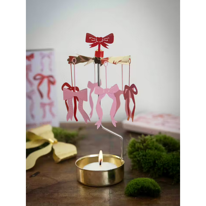 Roterend waxinelichthouder - Strikjes