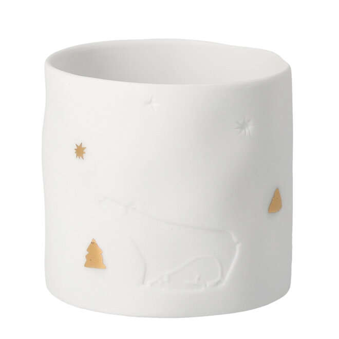 Waxinelichthouder - ijsbeer