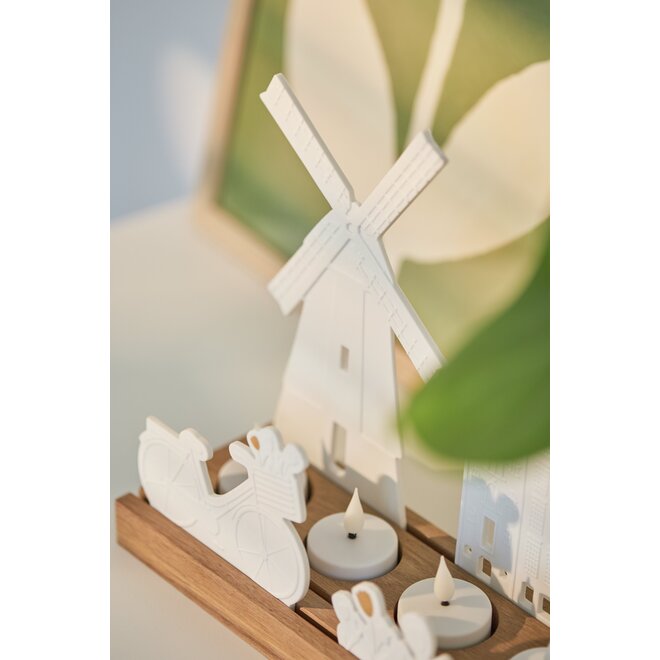 Waxinehouder - Skyline - Nederland