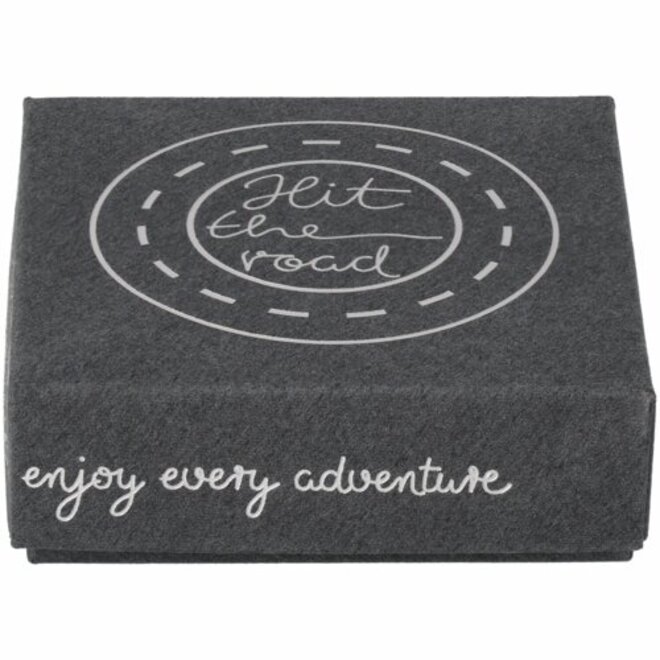 Wandbordje - Hit the road