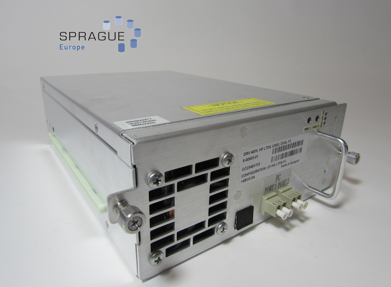 HP HP LTO-5 FC 8Gb QUANTUM I500 RoHS // PN: 8-00603-04