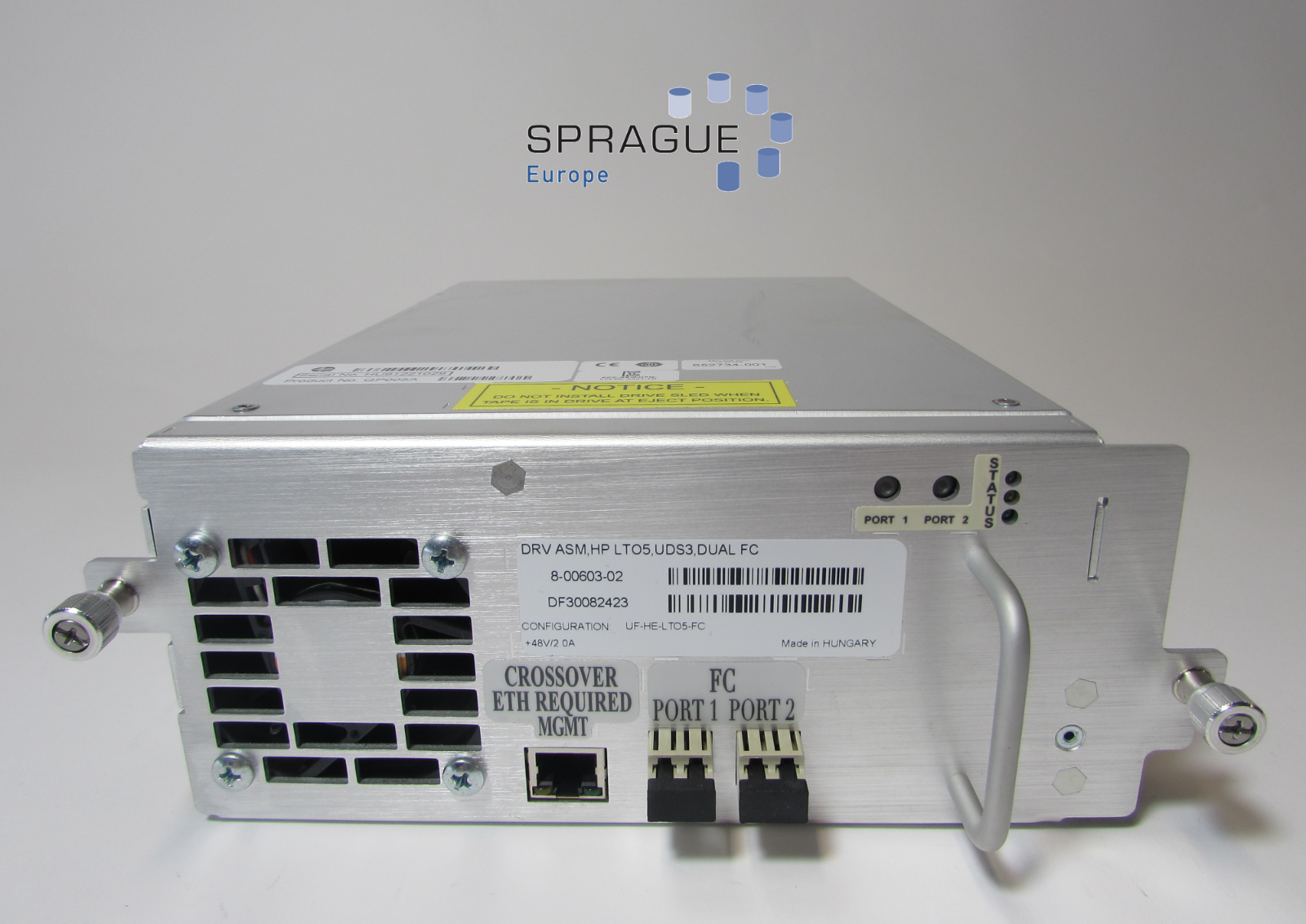 HP HP LTO-5 FC 8Gb HP ESL G3 RoHS // PN: 652734-001