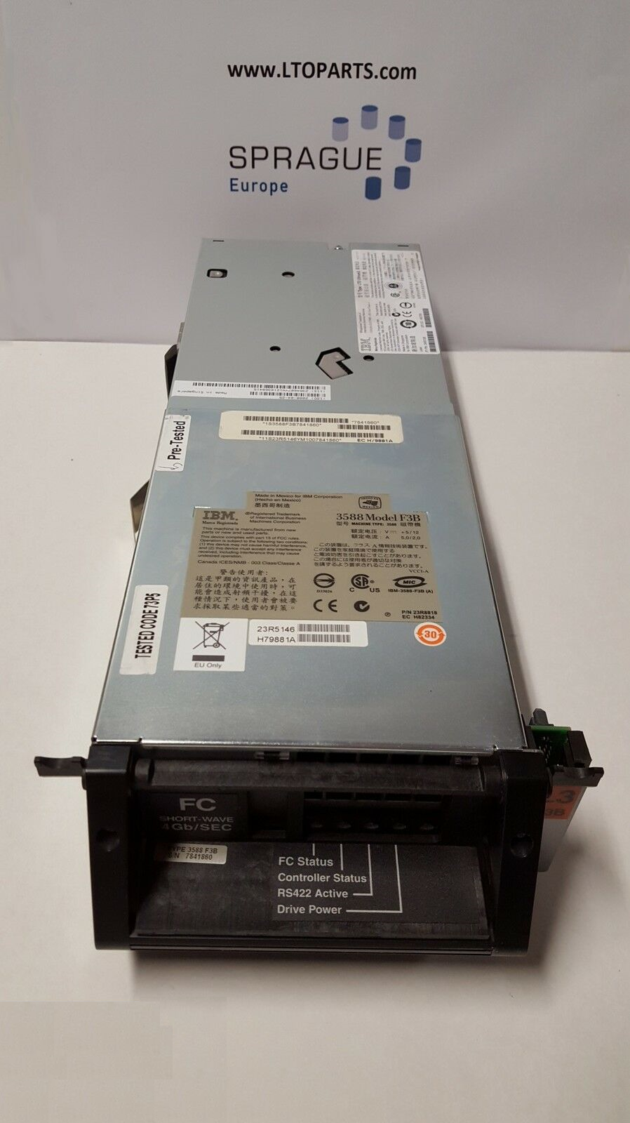 IBM IBM LTO-3 FC 4Gb IBM TS3500 RoHS // PN: 23R5146