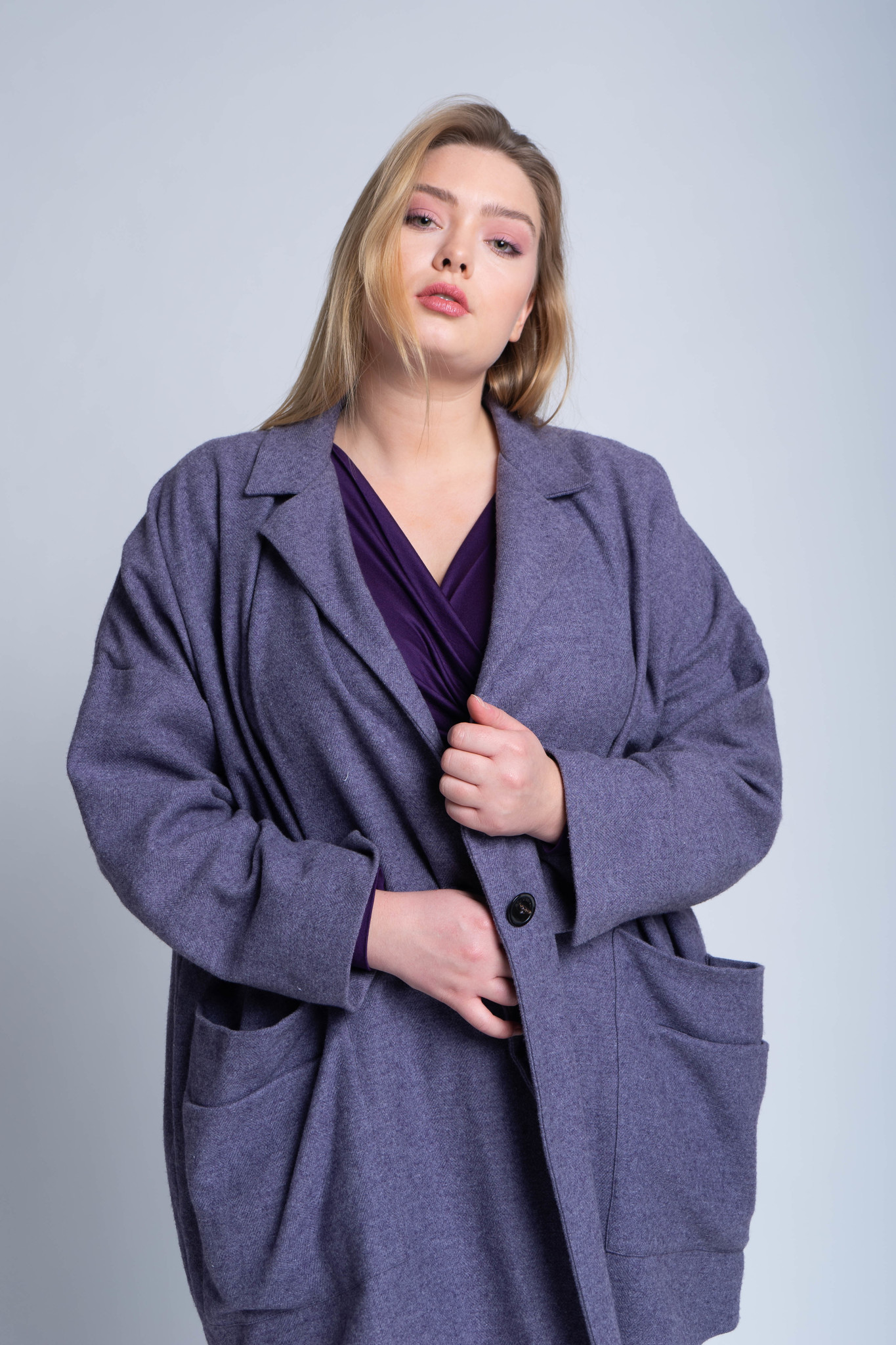 NOVA coat in cashmere and cotton-1