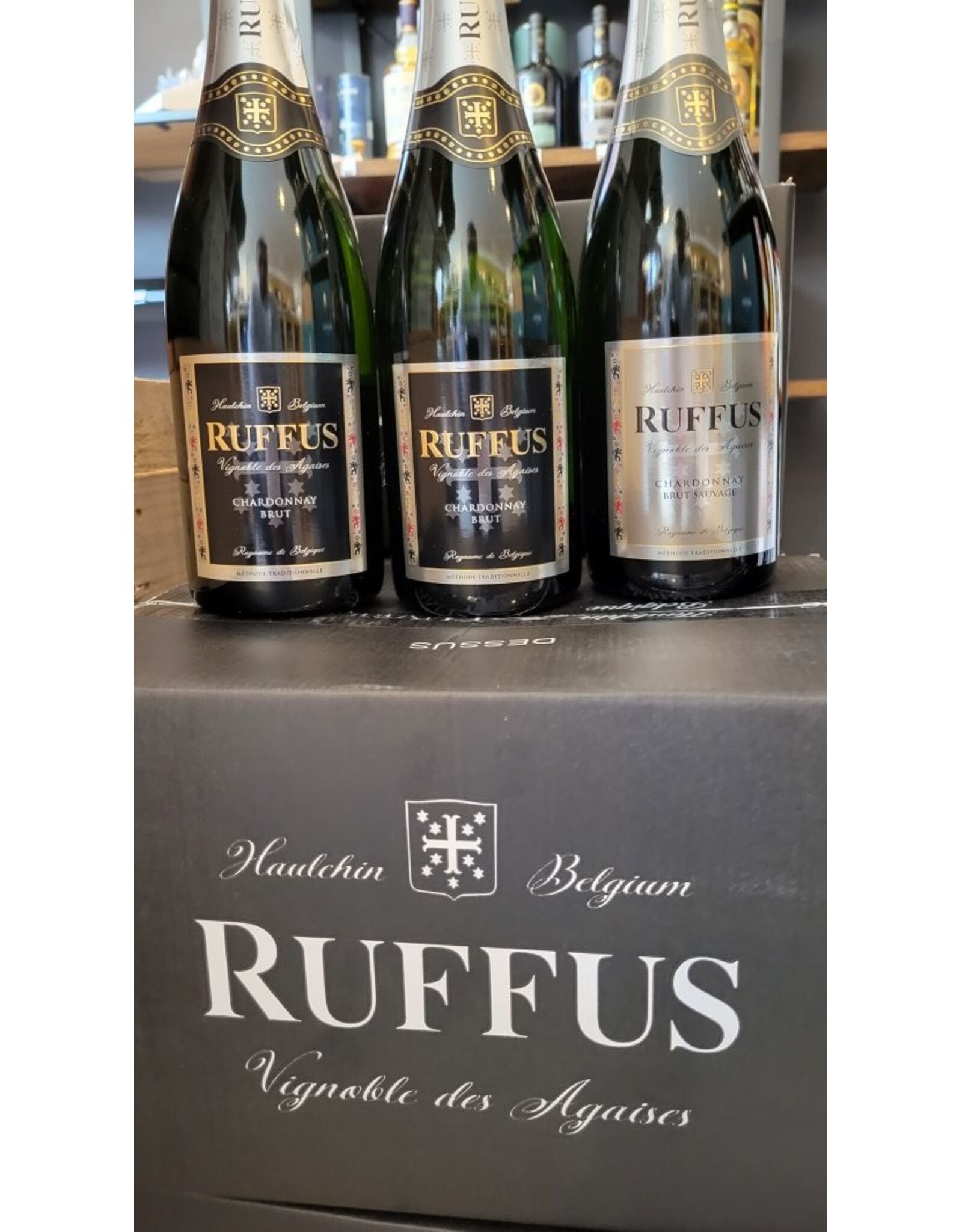 Pack 3 Bouteilles Ruffus (2 Chardonnay Brut + 1 Brut Sauvage)