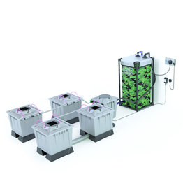 ALIEN HYDROPONICS AERO PRO SILVER SERIES 30L  4 POT SYSTEM