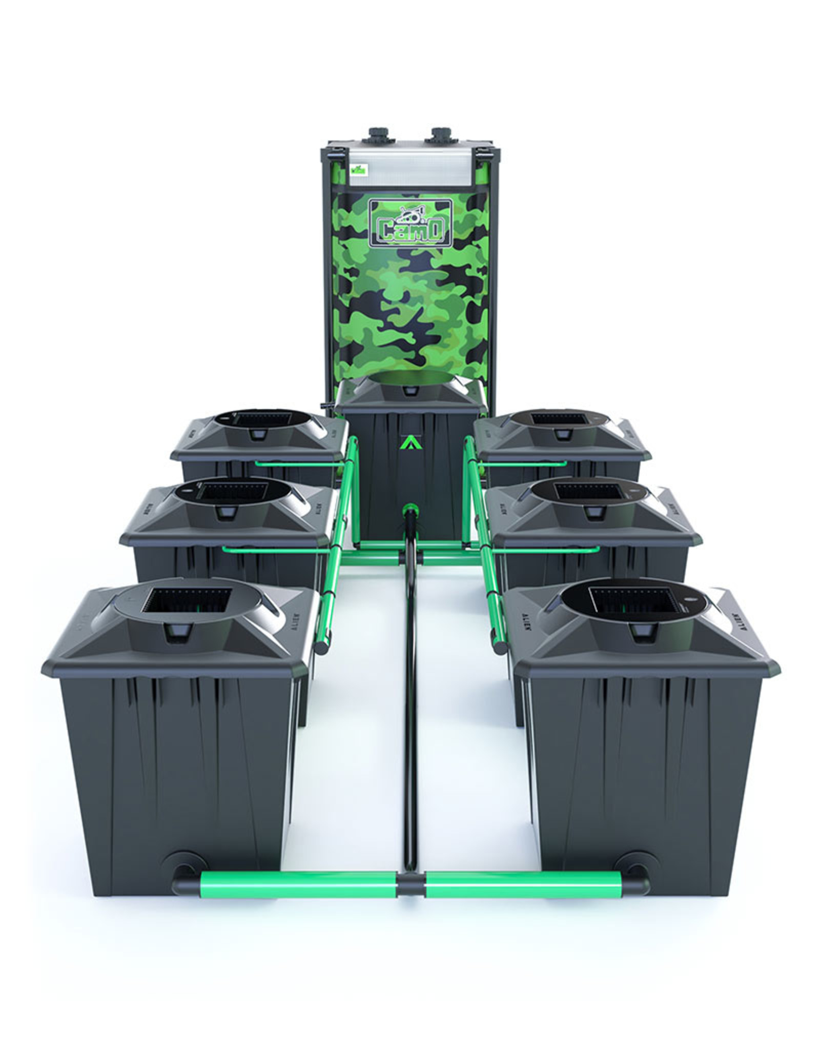 ALIEN HYDROPONICS RDWC BLACK SERIES 20L  6 POT SYSTEM