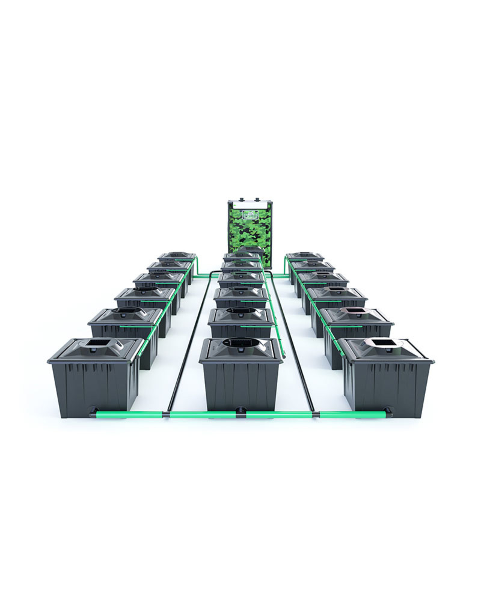 ALIEN HYDROPONICS RDWC BLACK SERIES 36L  18 POT SYSTEM