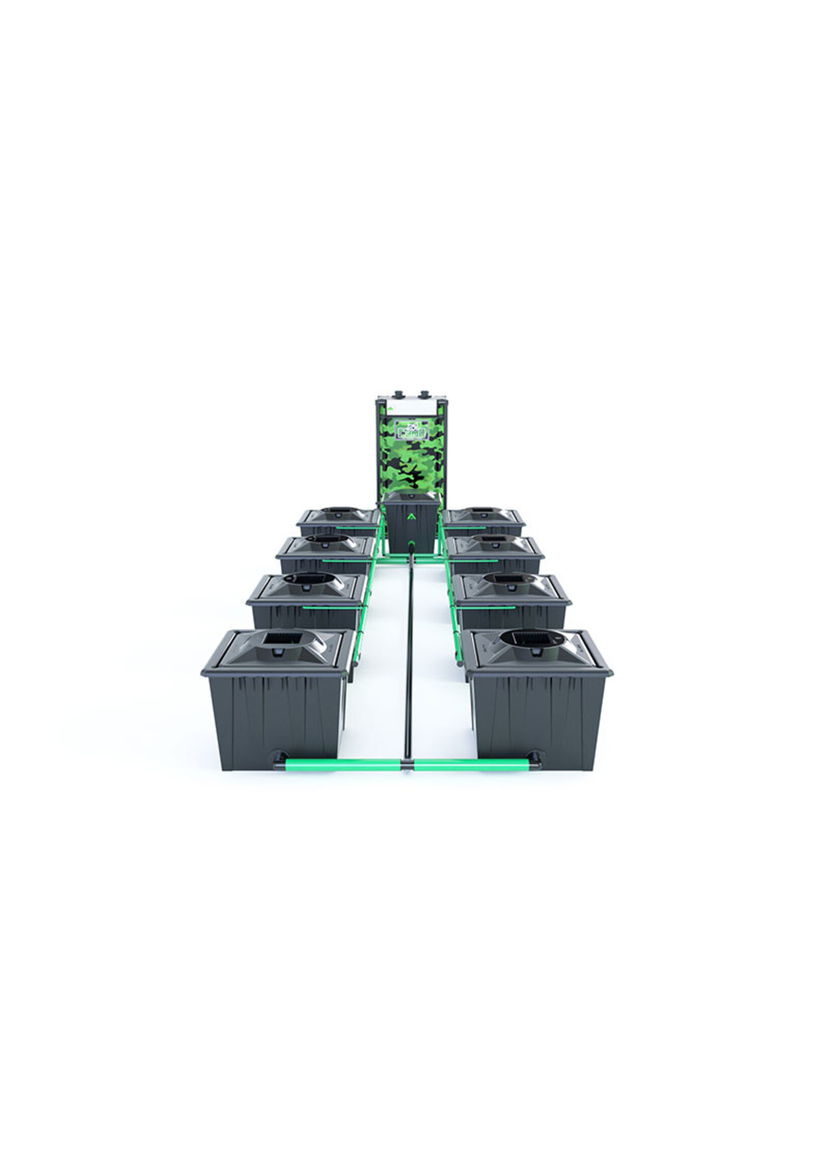 ALIEN HYDROPONICS RDWC BLACK SERIES 36L  8 POT SYSTEM