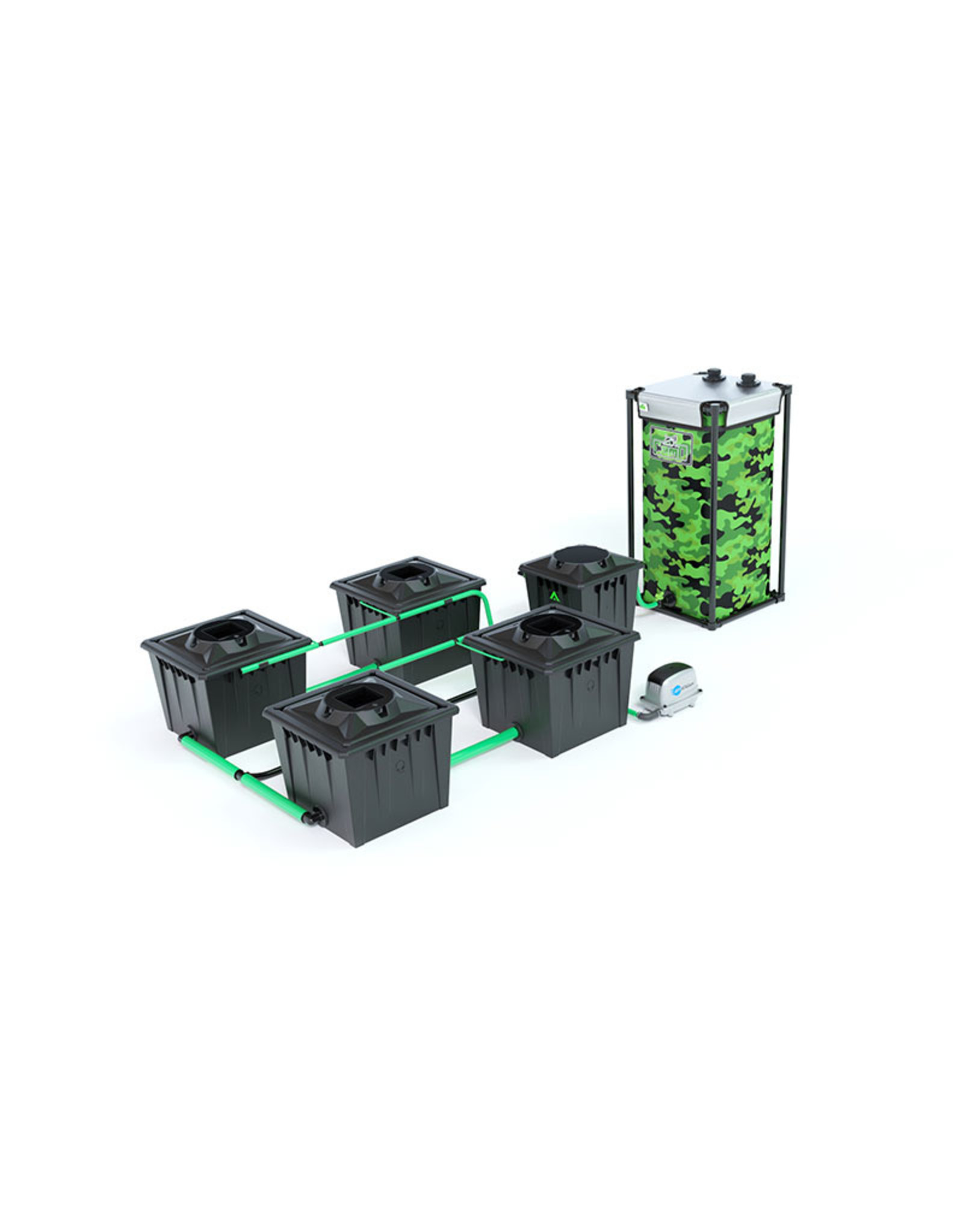 ALIEN HYDROPONICS RDWC BLACK SERIES 36L  4 POT SYSTEM