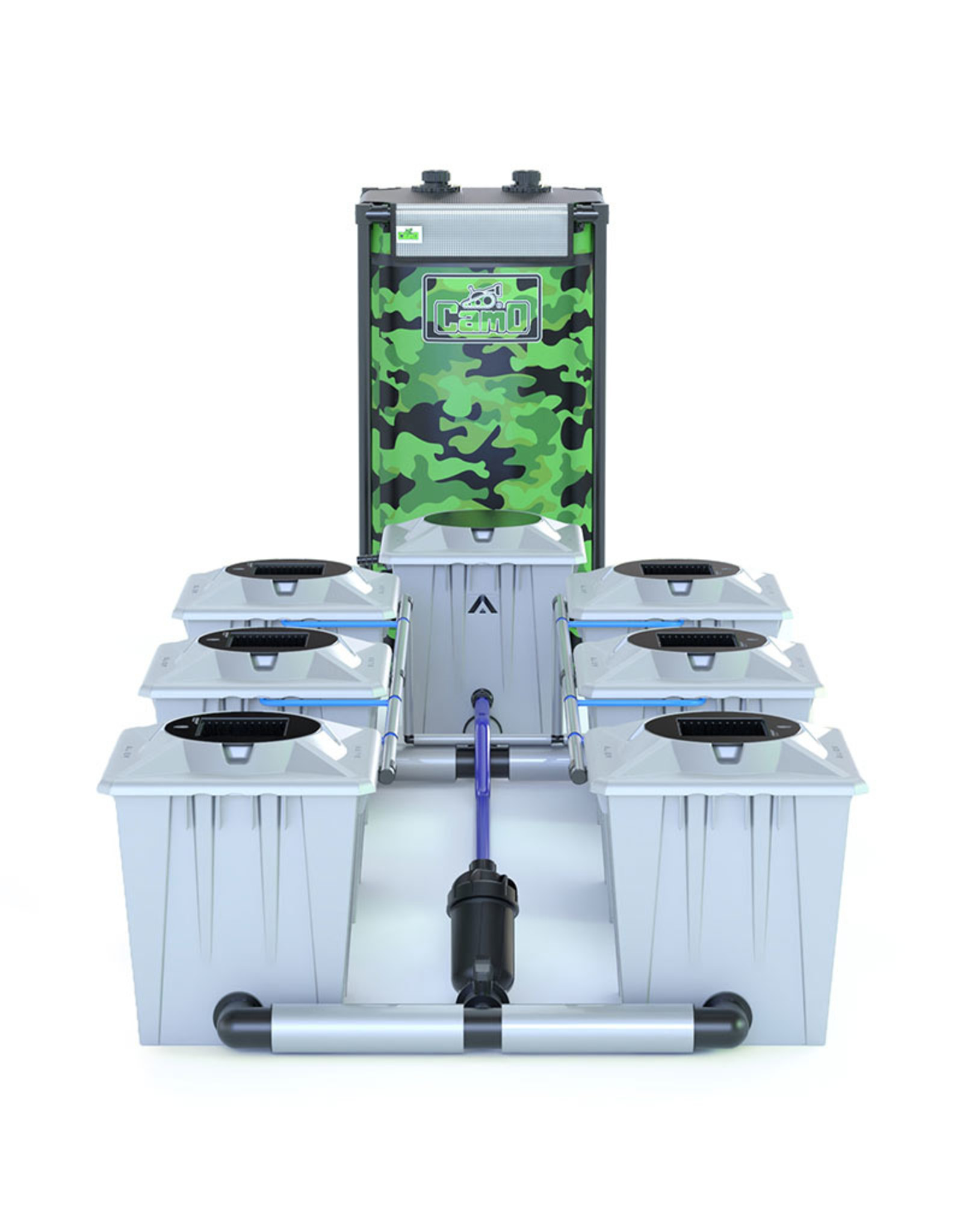 ALIEN HYDROPONICS RDWC PRO SILVER SERIES 20L  6 POT SYSTEM