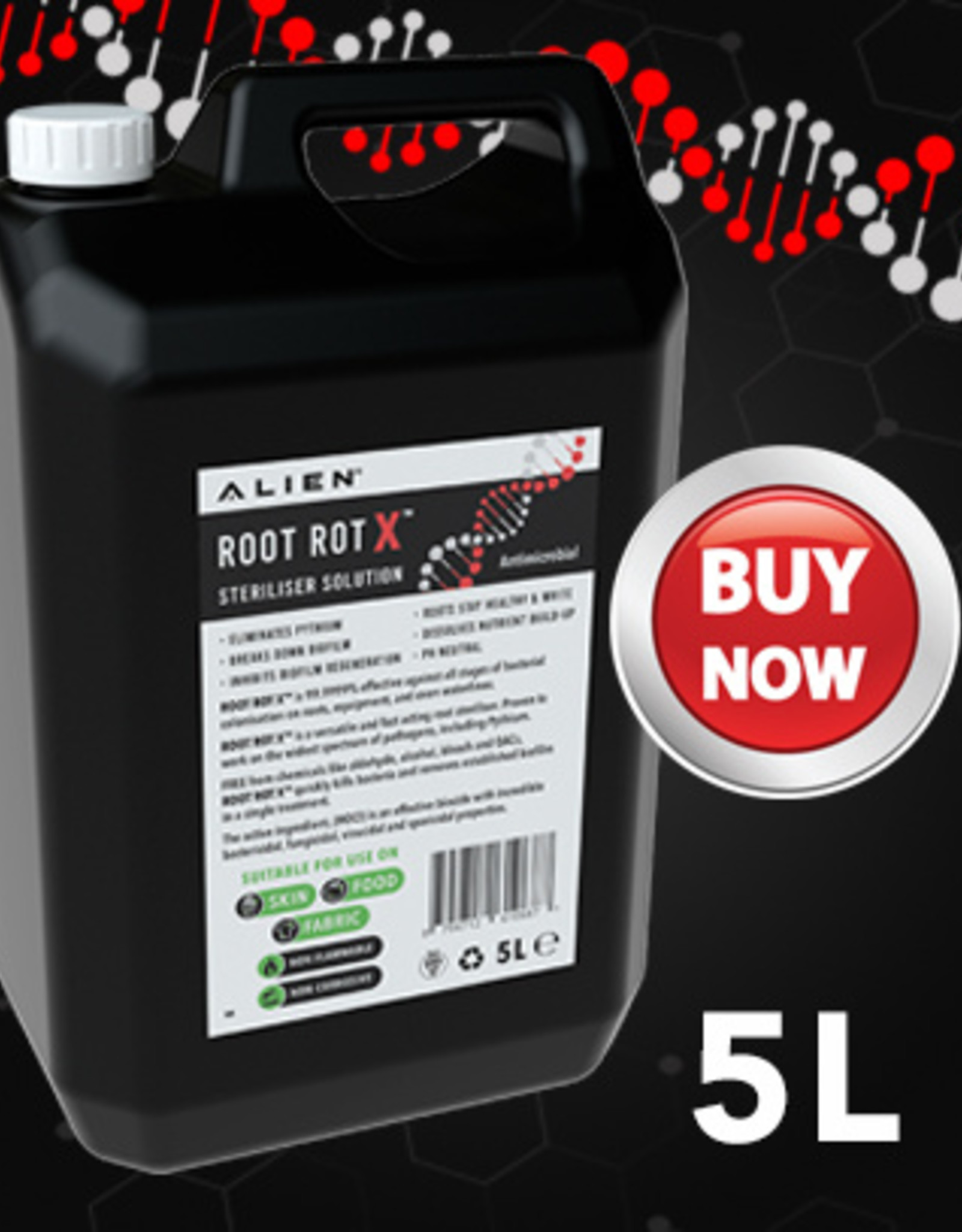 ALIEN HYDROPONICS ALIEN HYDROPONICS 2 X 5L ROOT ROT X