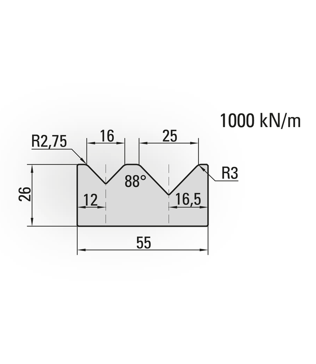 Package 2-V dies + holder