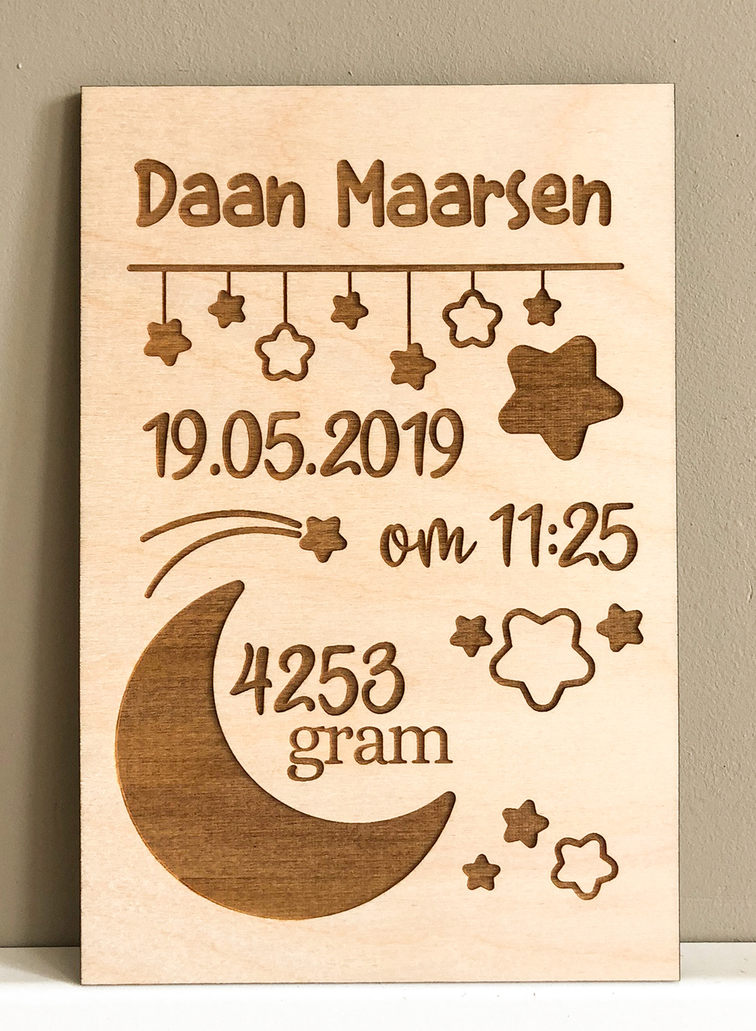 Babykamer Inspiratie - Geboorteposter Daan