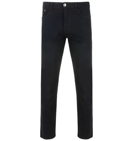 KAM Große Größen schwarze Stretch-Chino