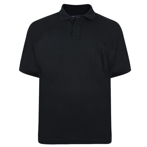 KAM Große Größen Schwarzes Polo 10XL-12XL