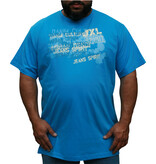 JeansXL Übergröße Blaues T-shirt mit Print
