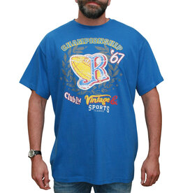 VANDAM Übergröße Blaues T-shirt