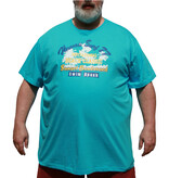 DAGIO Übergröße Blaugrünes T-shirt 3XL-8XL