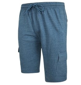 KAM Große Größen Denim Jersey Cargo Shorts