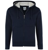 KAM Große Größen Navy Kapuzen-Sweatjacke 2XL-8XL