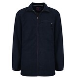 KAM Große Größen Navy gesteppte Fleecejacke 2XL-8XL