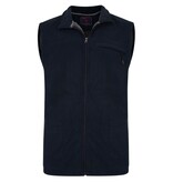 KAM Große Größen Navy Gepolsterte Fleece-Bodywarmer 2XL-8XL