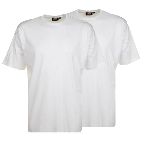 Espionage Weißes T-Shirt in Übergröße (2 pack)  2XL -8XL