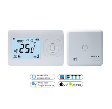 QH-Basic WiFi white thermostaat inclusief TC-05 opbouw ontvanger