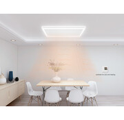 Tweede kans QH remote control infraroodpaneel wit met led verlichting 700Watt - 912