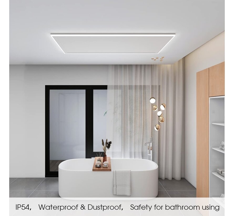 Tweede kans QH remote control infraroodpaneel wit met led verlichting 700Watt - 912