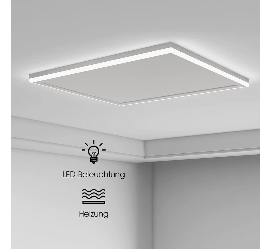 Tweede kans QH remote control infraroodpaneel wit met led verlichting 700Watt - 912