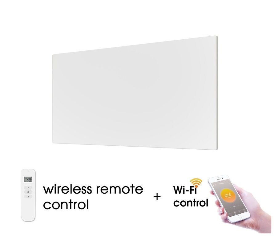 Tweede kans QH remote control infraroodpaneel Wifi 119x59cm 700W - 11237