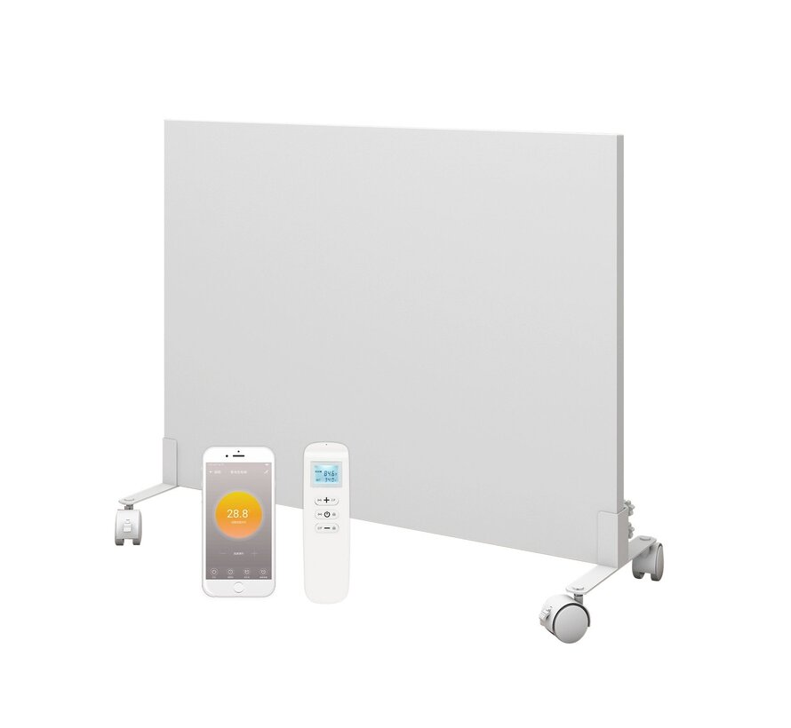 QH-FR Serie verplaatsbaar infraroodpaneel  350 of 700Watt inclusief wielen