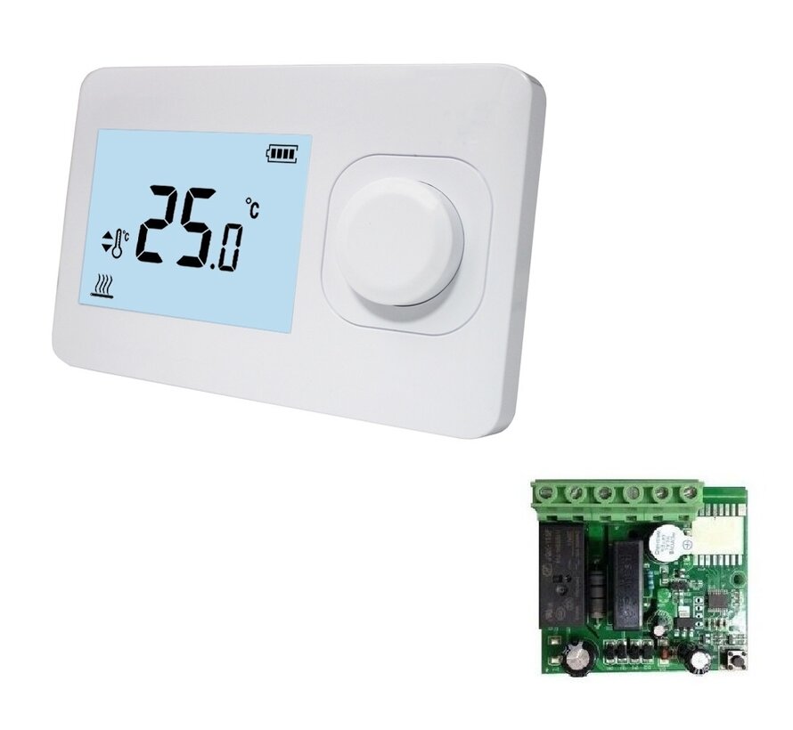 QH Basic easy thermostaat niet programmeerbaar inclusief mini inbouw ontvanger