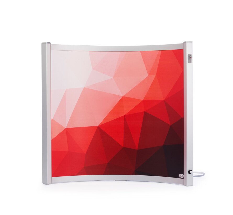 QH-BV Curved Serie rood 52 x 55 - 300Watt