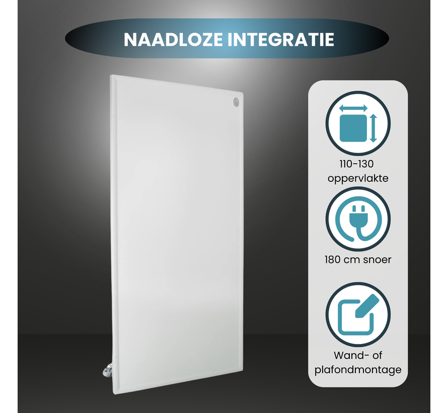 QH-HL Serie infraroodpaneel met LED verlichting 63 x 108 cm - 700Watt