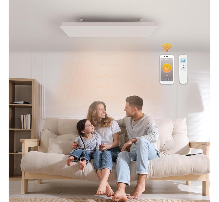 QH-ThermoAura Serie Wifi infraroodpaneel 750watt 61x33 cm