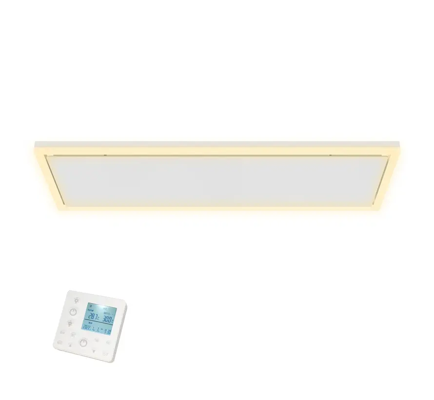 QH-InfraGlow Serie Wifi infraroodpaneel met led verlichting 93x39 cm 1150watt