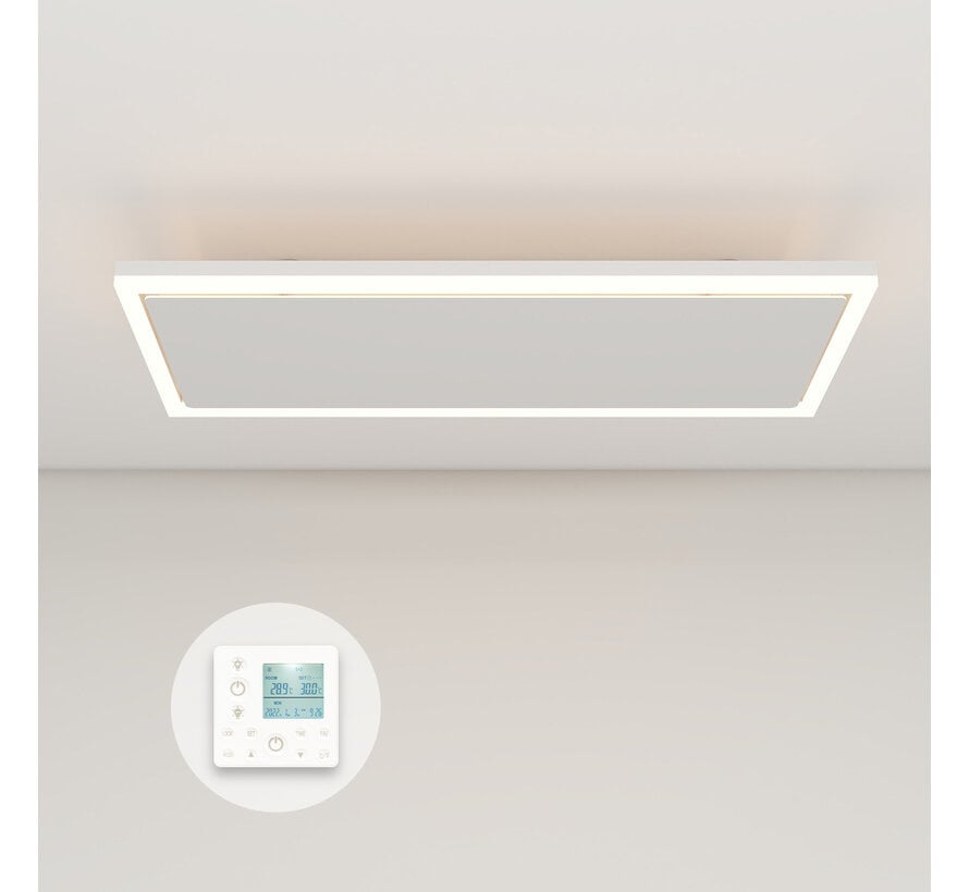 QH-InfraGlow Serie Wifi infraroodpaneel met led verlichting 93x39 cm 1150watt