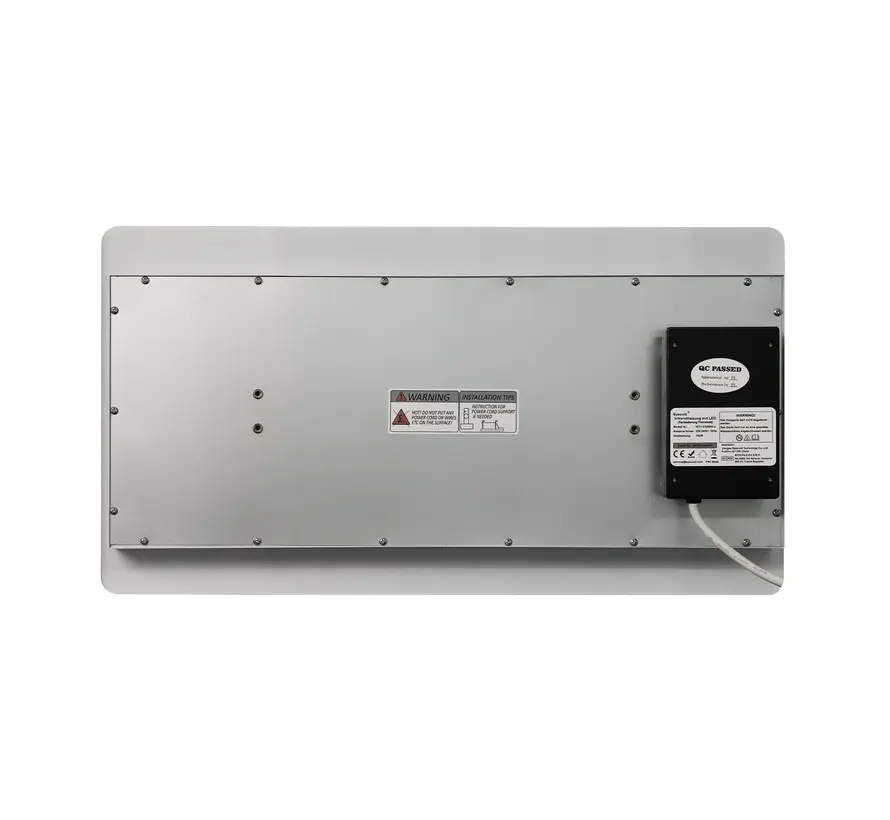 QH-InfraGlow Serie Wifi infraroodpaneel met led verlichting 93x39 cm 1150watt