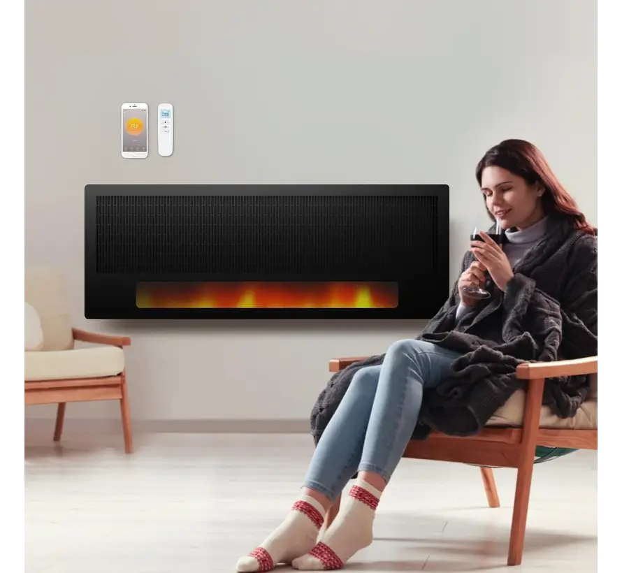 Flamara Infrarood paneel haard LED 2100Watt