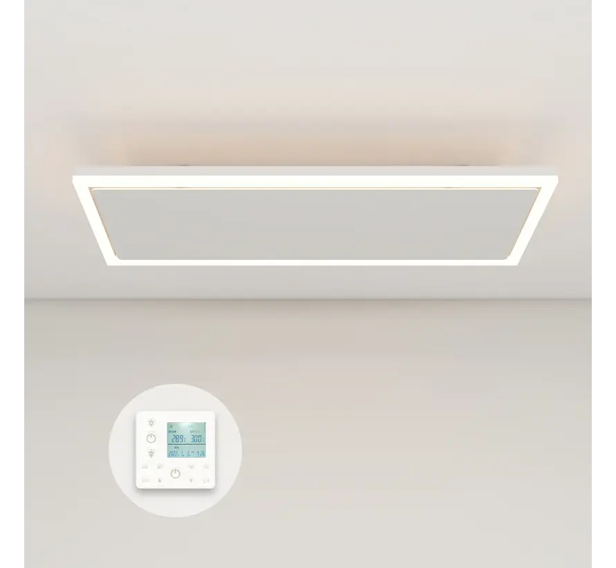 QH-InfraGlow Serie Wifi infraroodpaneel met led verlichting 135x39 cm 1700watt