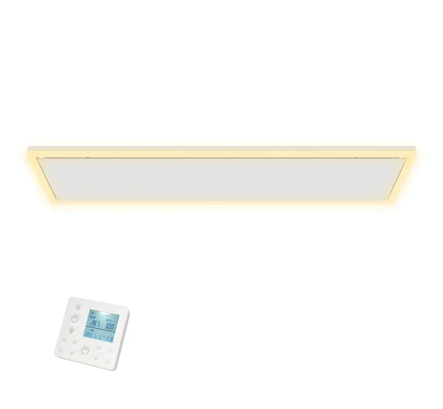 QH-InfraGlow Serie Wifi infraroodpaneel met led verlichting 135x39 cm 1700watt