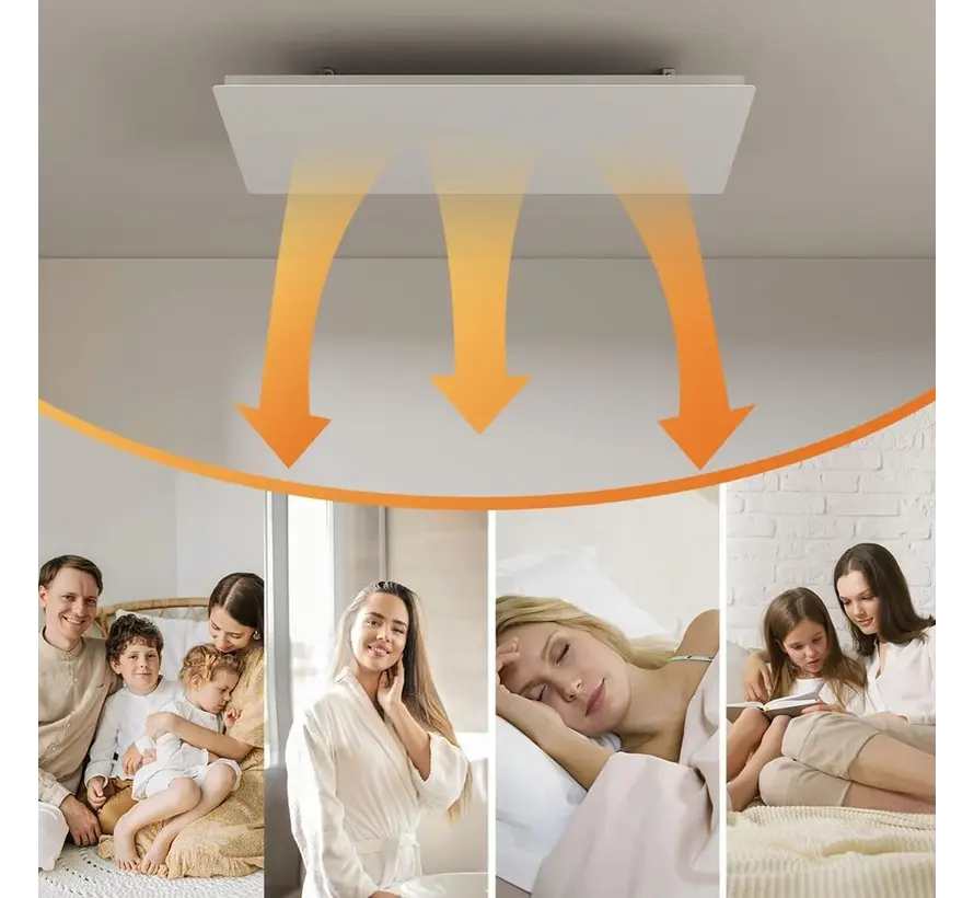 QH-ThermoAura Serie Wifi infraroodpaneel 1700watt 129x33 cm