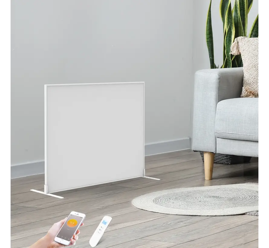 QH-SP Wifi remote control verplaatsbaar infraroodpaneel 350, 450 en 700Watt