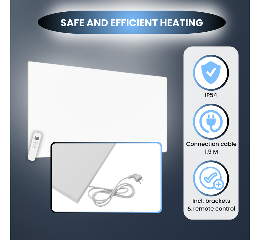 QH-FR Serie infraroodpaneel 30 x 120 cm 350Watt