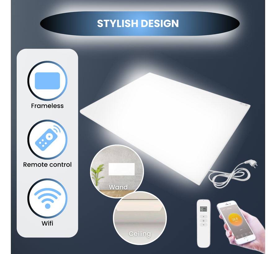 QH-FR Serie infraroodpaneel 30 x 120 cm 350Watt