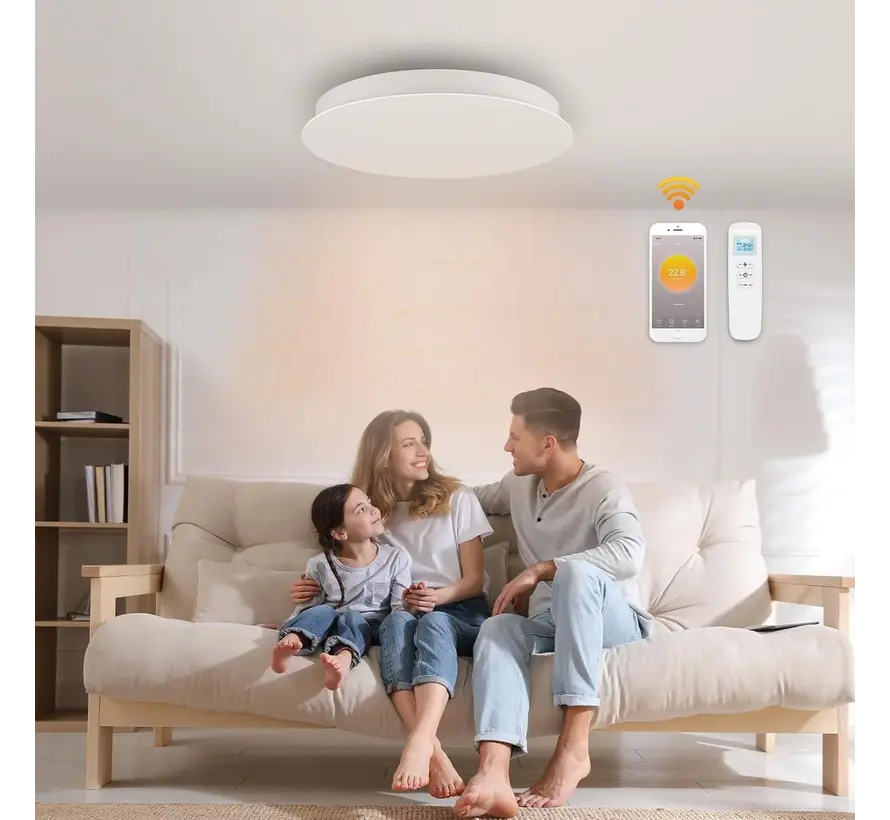 QH-ThermoAura Serie Wifi Rond 750W diameter 55,4 cm